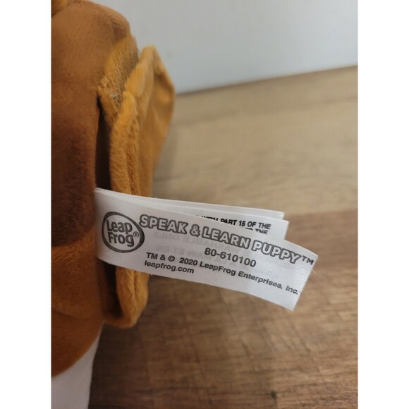 Leapfrog Bailey Speak & Learn Puppy Interactive Talk Back Feature Moving Ears - Picture 8 of 11